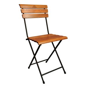 Ghế Xếp Cafe Cao Nan Gỗ Thẳng Chân Sắt Sơn Tĩnh Điện Patio 01
