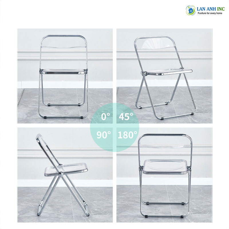 Ghế nhựa trong suốt xếp gọn là sản phẩm decor hoàn hảo ở mọi góc nhìn Ghế nhựa trong suốt xếp gọn là sản phẩm decor hoàn hảo ở mọi góc nhìn