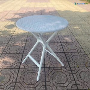 Bàn cafe tròn nhựa đúc cao MGH07