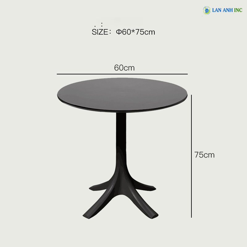 Bàn cafe tròn nhựa cafe sân vườn ngoài trời bàn công, bàn trà đơn giản hiện đại LA3055