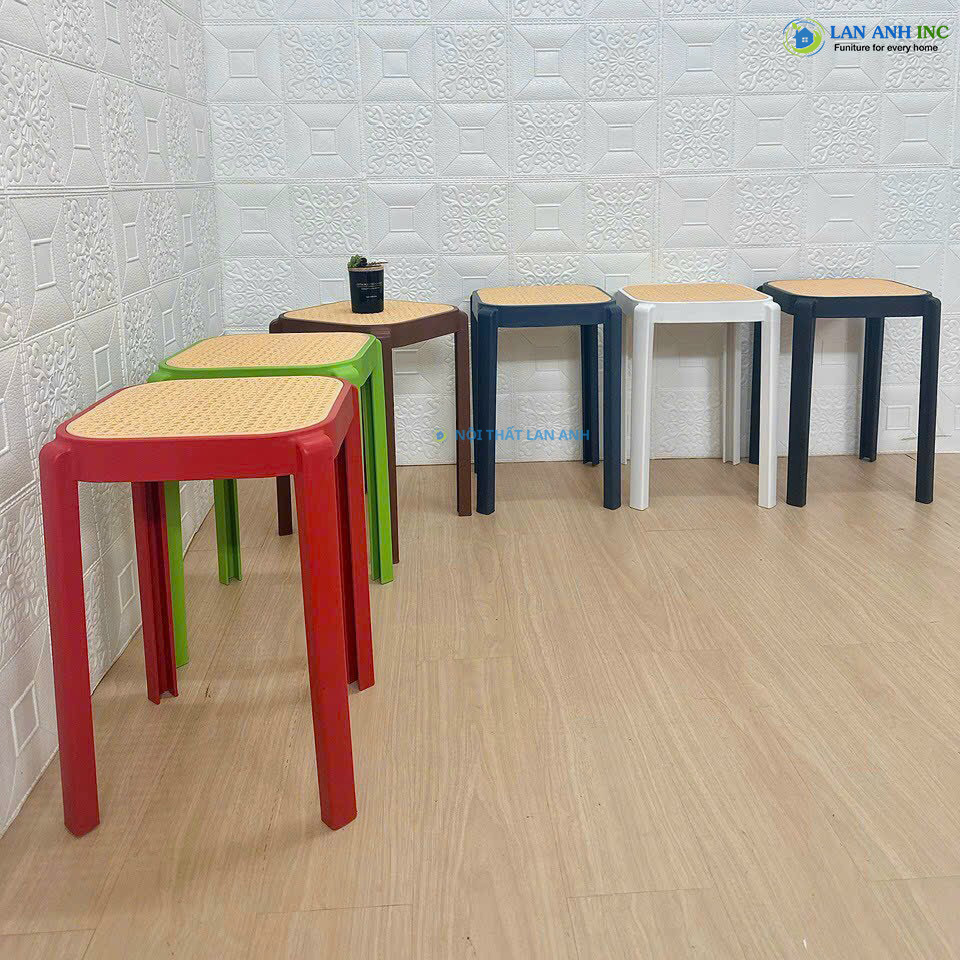 Ghế đôn nhựa đúc cao giá rẻ LA3031 màu thực tế Ghế đôn nhựa đúc cao giá rẻ LA3031 màu thực tế