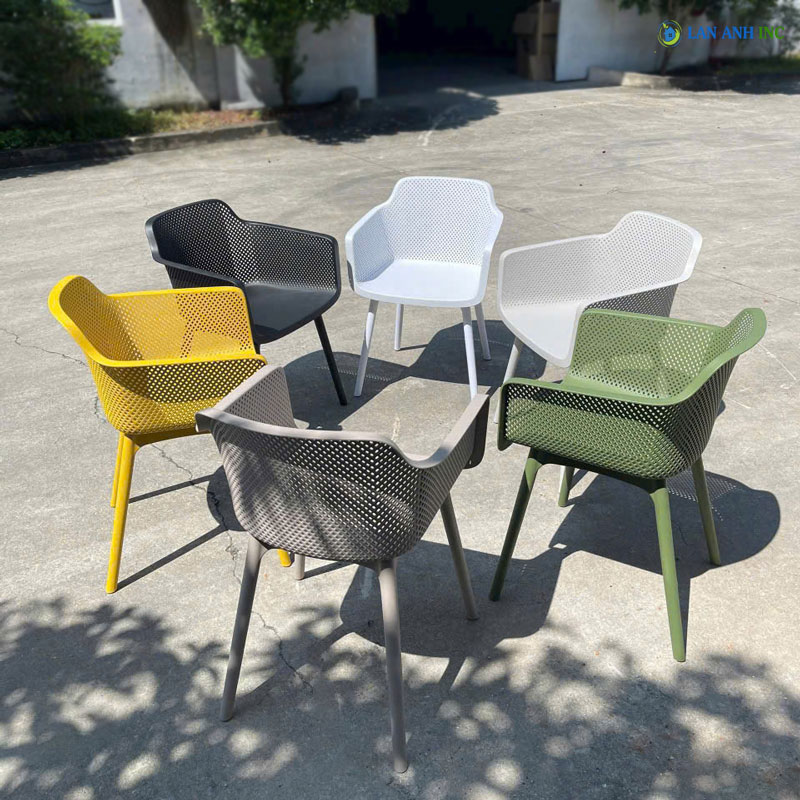 Ghế ăn, ghế cafe nhựa PP đúc LA3062 thiết kế 2 thành phần chắc chắn, rộng rãi thoải mái Ghế ăn, ghế cafe nhựa PP đúc LA3062 thiết kế 2 thành phần chắc chắn, rộng rãi thoải mái