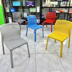 Ghế nhựa đúc nguyên khối xếp chồng MGH01