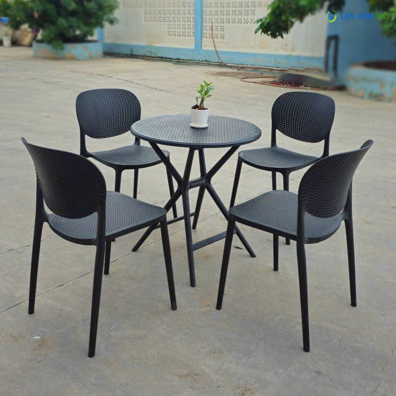 Bộ bàn tròn 4 ghế ngoài trời đẹp hiện đại MGH07 Bộ bàn tròn 4 ghế ngoài trời đẹp hiện đại MGH07