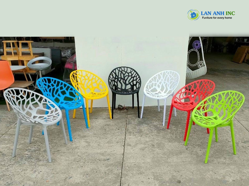 Tổng hợp màu ghế nhựa đúc nguyên khối xếp chồng đẹp hiện đại LA3018 Tổng hợp màu ghế nhựa đúc nguyên khối xếp chồng đẹp hiện đại LA3018