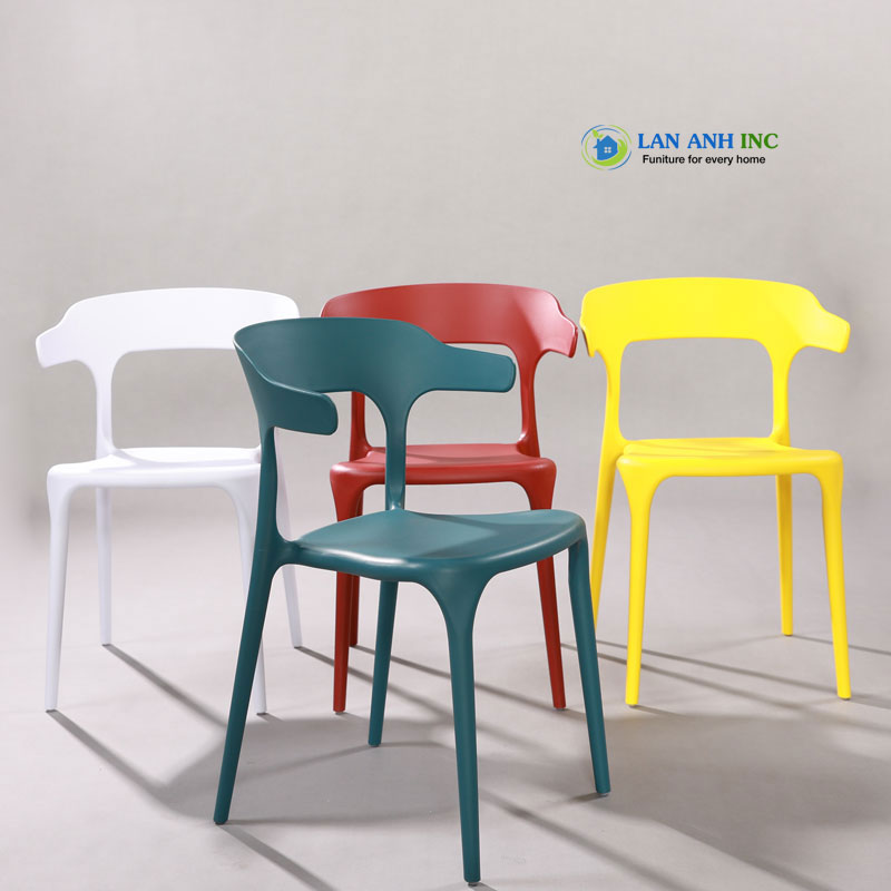 Ghế nhựa đúc nguyên khối xếp chồng 3001 Ghế nhựa đúc nguyên khối xếp chồng 3001