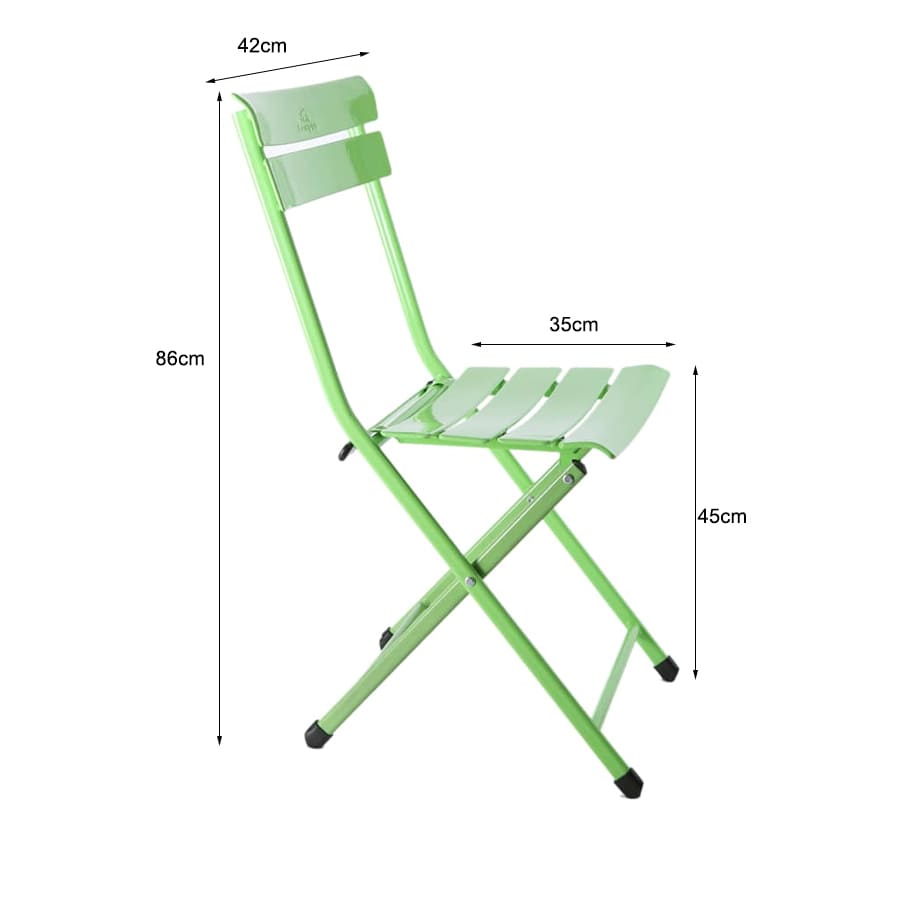 Kích thước ghế xếp cafe cao sắt sơn tĩnh điện patio Kích thước ghế xếp cafe cao sắt sơn tĩnh điện patio