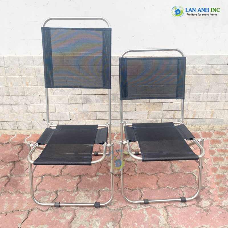Ghế xếp inox cafe câu cá dã ngoại ngoài trời vải lưới lưng cao giá rẻ Ghế xếp inox cafe câu cá dã ngoại ngoài trời vải lưới lưng cao giá rẻ