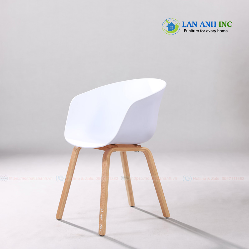 Ghế ăn hiện đại nhựa chân thép sơn tĩnh điện LADS1886 Ghế ăn hiện đại nhựa chân thép sơn tĩnh điện LADS1886