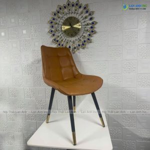 Ghe cafe ban an tiep khach boc da chan sat cao cap LA28A1 26