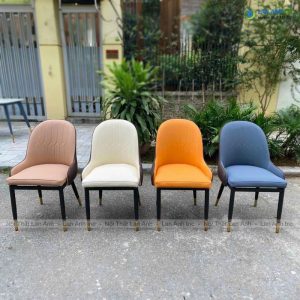 Ghế ăn bọc da chân sắt cao cấp Monet LA28B Ghe cafe ban an tiep khach boc da chan sat cao cap LA28B 6