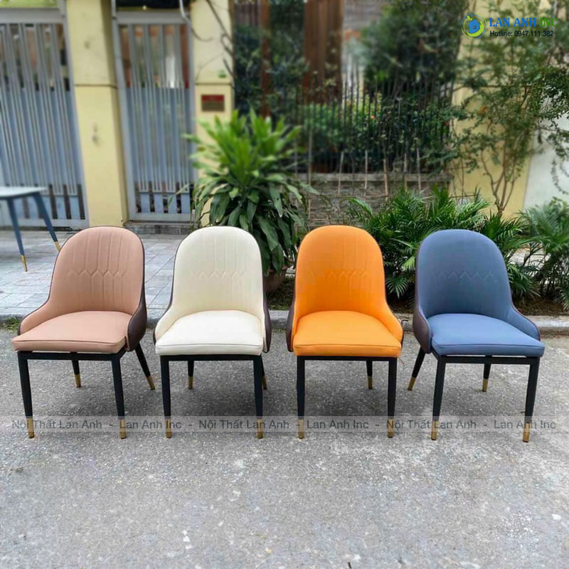 Ghế cafe, ghế ăn nhẹ, ghế tiếp khách văn phòng bọc da chân sắt cao cấp Monet LA28B nhiều màu sắc. Ghế cafe, ghế ăn nhẹ, ghế tiếp khách văn phòng bọc da chân sắt cao cấp Monet LA28B nhiều màu sắc.