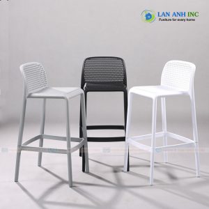 Ghế quầy bar nhựa PP cao cấp LA3025