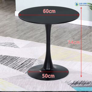 Bộ Bàn Cafe, Bàn Ăn Nhỏ Tròn 4 Ghế Nhựa Đúc Giả Mây BBCF42 ban cafe tulip chan sat mat go 13