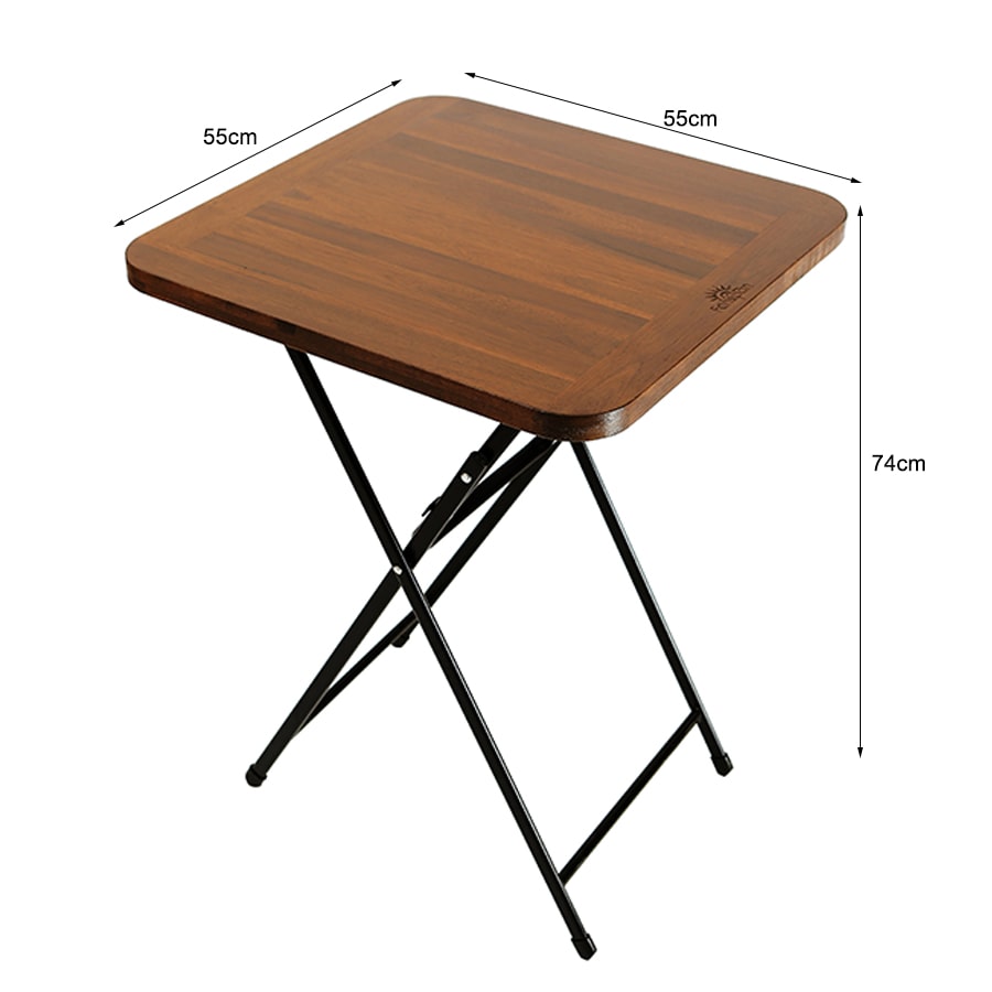 Kích thước bàn cafe xếp gọn mặt gỗ liền chân sắt cao LAPX02 Kích thước bàn cafe xếp gọn mặt gỗ liền chân sắt cao LAPX02