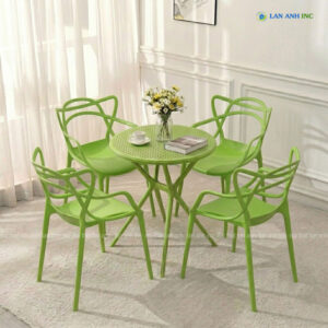 bo ban ghe cafe nhua tron 4 ghe dep BBCF165 8