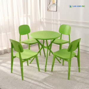 Bộ Bàn Ghế Cafe Tròn 4 Ghế Nhựa Đúc BBCF57 bo ban ghe cafe nhua tron 4 ghe dep BBCF222 5