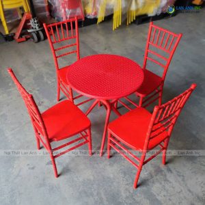 bo ban ghe cafe nhua tron 4 ghe nhua duc dep BBCF82 2