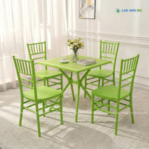 Bộ Bàn Ghế Cafe Nhựa Ngoài Trời Đẹp BBCF83 bo ban ghe cafe nhua vuong 4 ghe dep BBCF181 5