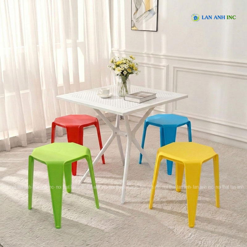 Bộ bàn ghế cafe BBCF54 tròn 4 ghế nhựa đúc nguyên khối đẹp hiện đại Bộ bàn ghế cafe BBCF54 tròn 4 ghế nhựa đúc nguyên khối đẹp hiện đại