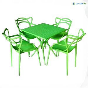 bo ban ghe cafe nhua vuong 4 ghe nhua duc dep BBCF89 1