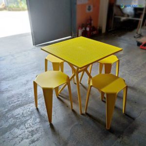 bo ban ghe cafe vuong 4 ghe don nhua xep chong dep BBCF54 2