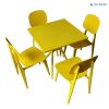 Bộ Bàn Ghế Cafe Vuông 4 Ghế Nhựa Đúc BBCF56 bo ban ghe cafe vuong 4 ghe nhua duc BBCF56 3