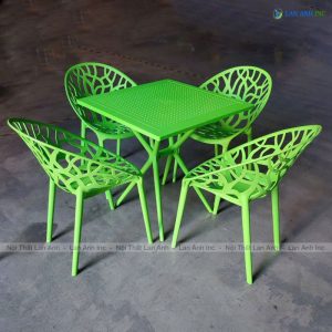 bo bang ghe cafe vuong 4 ghe nhua duc dep hien dai BBCF46 1