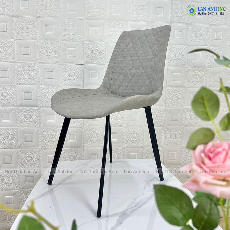 Ghế ăn bọc da chân sắt Nelson trám LA30C Ghế ăn bọc da chân sắt Nelson trám LA30C