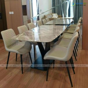 Ghế ăn bọc da chân sắt Nelson trám LA30C ghe an boc da chan sat cao cap nelson tram LA30C 3