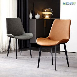 Ghế ăn bọc da chân sắt Nelson trơn LA30A ghe an boc da chan sat cao cap nelson tron LA30A 22