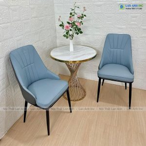 Ghế ăn bọc da chân sắt Misy LA72 ghe an boc da chan sat dep hien dai cho ban an dep MISY LA72 1