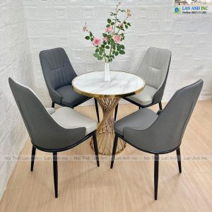 Ghế ăn bọc da chân sắt Misy LA72 ghe an boc da chan sat dep hien dai cho ban an dep MISY LA72 8