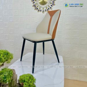 Ghế ăn bọc da chân sắt Caven LA73 ghe an boc da chan sat dep hien dai sang trong cho ban an CAVEN LA2006 5