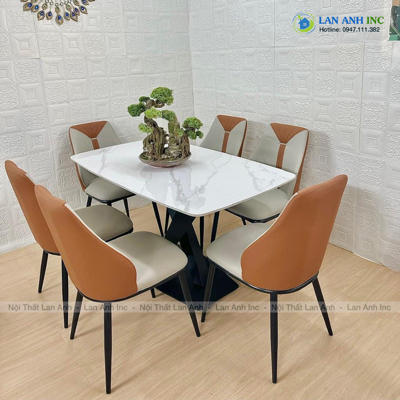 Ghế ăn bọc da chân sắt Caven LA73 Ghế ăn bọc da chân sắt Caven LA73