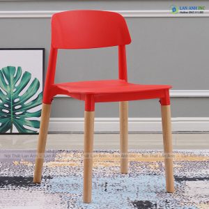 Ghế nhựa chân gỗ cao cấp LA61