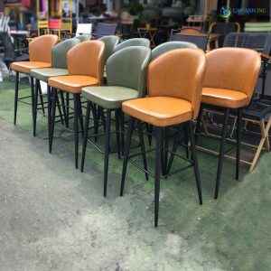 Ghế bar chân sắt mặt bọc da cao cấp LAB4007 ghe bar chan sat mat da cao cap LAB4007 3