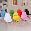 Ghế nhựa chân gỗ eames LA1208c