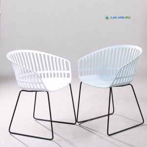 Ghế Nhựa Tựa Lưng Cao Chân Sắt LAE3032