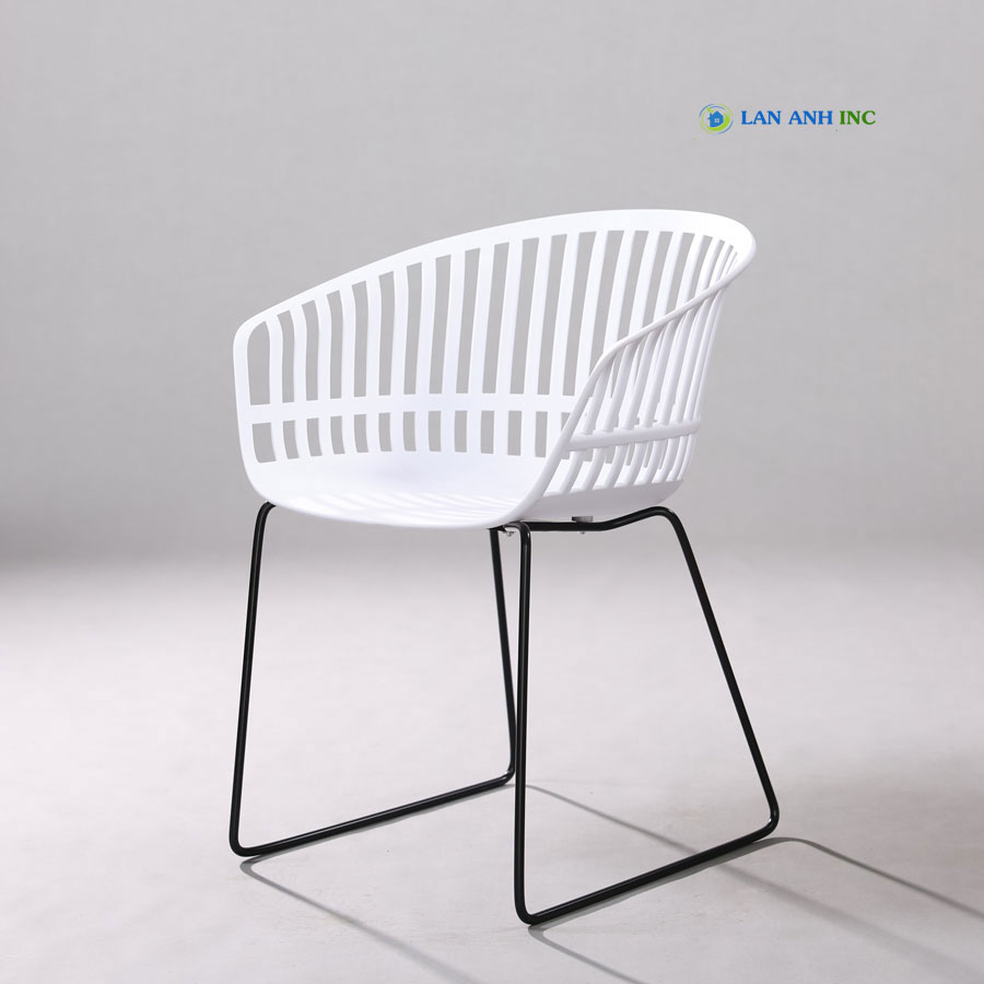 Ghế ăn, ghế cafe nhựa chân sắt cao tựa lưng đẹp LAE2032 Ghế ăn, ghế cafe nhựa chân sắt cao tựa lưng đẹp LAE2032