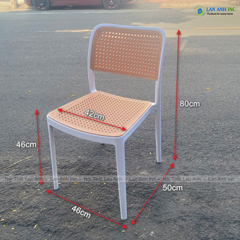 Ghế ăn xếp chồng gia đình Bắc Âu, ghế tựa lưng giải trí ngoài trời ghế nhựa mây LAD3052 Ghế ăn xếp chồng gia đình Bắc Âu, ghế tựa lưng giải trí ngoài trời ghế nhựa mây LAD3052