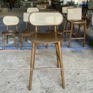 ghe quay bar go ash tua may LAB4015 4 1