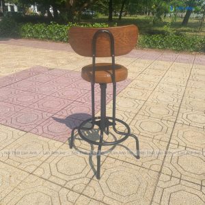 ghe quay bar xoay go chan sat mat dem LAB4017 4