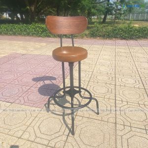 ghe quay bar xoay go chan sat mat dem LAB4017 6