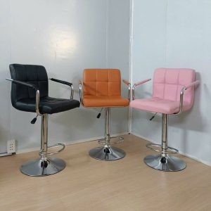 Alternative view of Ghế Quầy Bar Xoay Nâng Hạ Mặt Da Có Tay LABR11