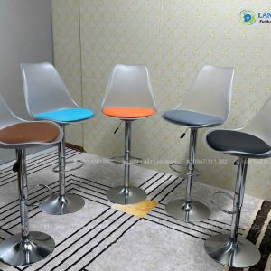 Alternative view of Ghế quầy bar mặt nhựa lót đệm LAB404