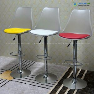 Ghế quầy bar mặt nhựa lót đệm LAB404