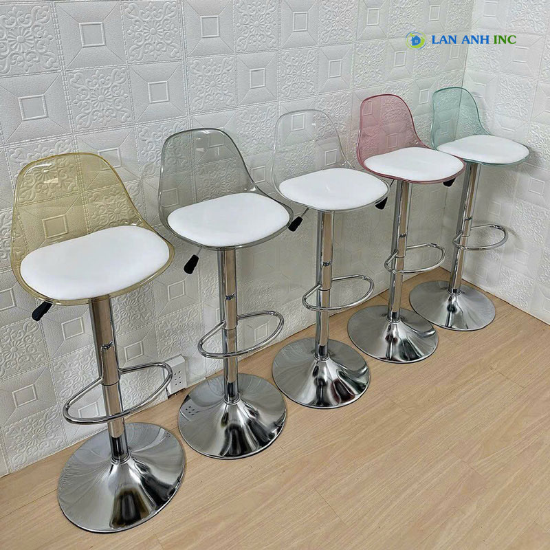 Ghế bar bọc da cao cấp xoay nâng hạ đẹp hiện đại LADP22 màu sắc đa dang.