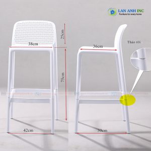 kich thuoc ghe bar nhua pp 3029