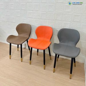 Alternative view of Ghế ăn bọc da chân sắt PITA LA61